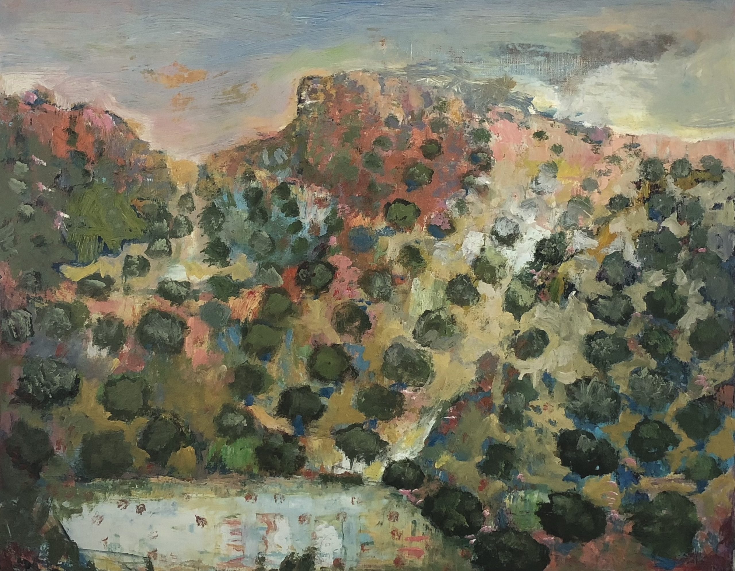 La Sainte Victoire-huile-54x65cm(15F)